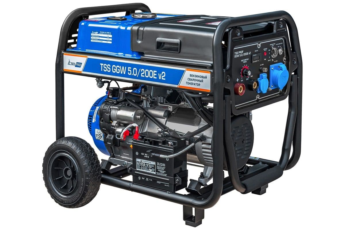 Бензиновый сварочный генератор TSS PROF GGW 5.0/200E v2